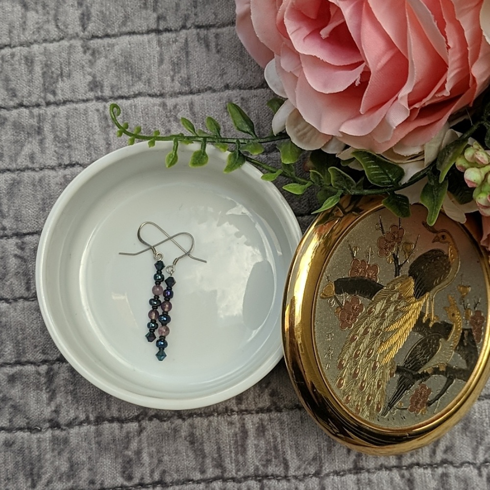 Sterling Silver Amythst Earrings